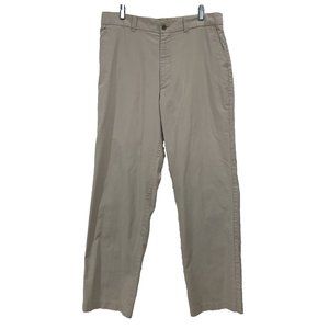 Perry Ellis Cottons Men's Chino Flat Front Pants 36x34* Beige
